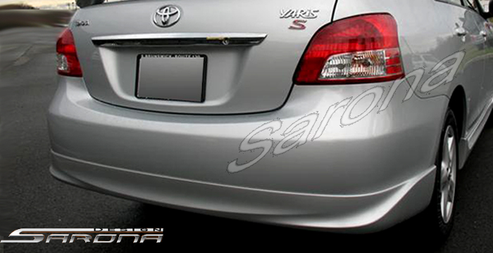 Custom Toyota Yaris  Sedan Rear Lip/Diffuser (2006 - 2009) - $360.00 (Part #TY-008-RA)